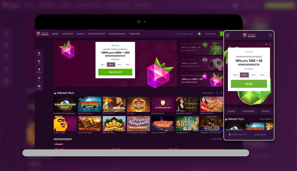 Recenzja kasyna online Malina – oceny ekspertów i graczy